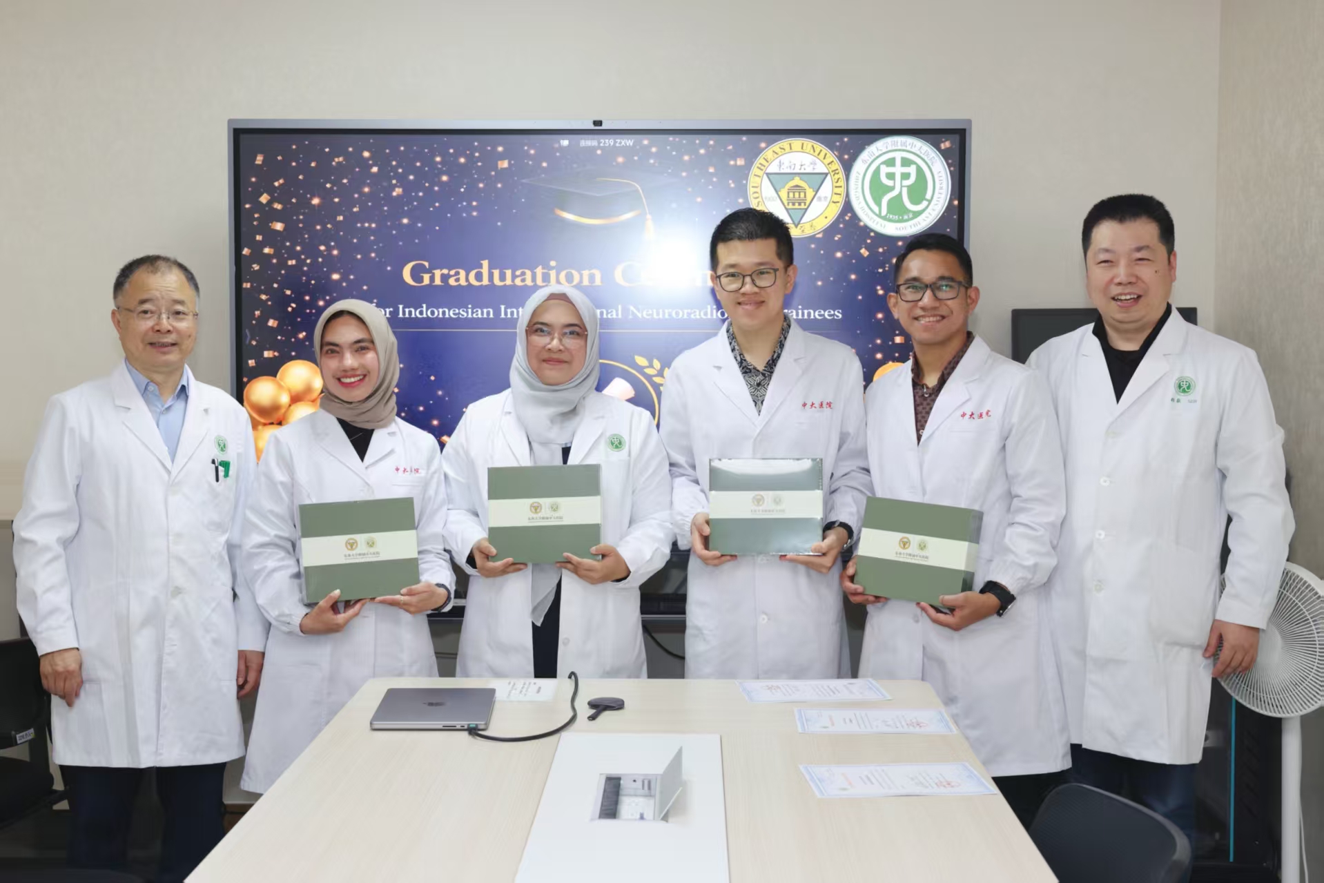 Graduation ceremony for Indonesian neurointerventional trainees